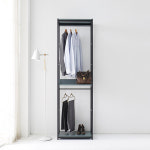 이지 600 2단 선반 드레스룸 옷걸이 옷 철제 스탠드 행거 : 가구본