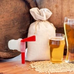 LUDA-맥주 브루 병에 넣는 버킷 4 개, 플라스틱 탭 교체 발효기 맥주 통 와인 만들기 수도꼭지 : 바다글로벌18