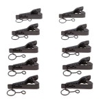 링타입 라펠 및 라발리에 마이크 타이 금속 클립 거치대, 2-6 팩, 10 개 : 바다글로벌16