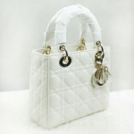 [중고명품다올]디올 Lady Dior My ABCDior 스몰 레이디백 화이트 : 명품 다올 해운대점
