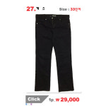 게스 청바지 33-34인치 일자핏 블랙진 구제청바지 블루디(327) : 블루디