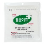 대산실업 의료용 멸균거즈3호 10cm x 10cm x 8겹 100매 : 메디앤드