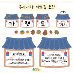 우리나라 기와집 환경구성 도안 : 스리터