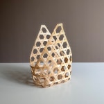 도구미각 네트망 대나무 포장 바구니 S 미니 답례품 기념품 간식 선물 구디백 가방 만들기 : 도구미각