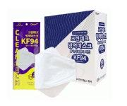 100매 크린테크 방역마스크 KF94 CLEAN TECH 마스크 국산 대형 : J BASKET