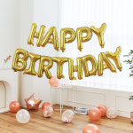 생일파티용품 생일이벤트 해피벌스데이 축하 파티 풍선세트 로즈골드 : 제이블리샵