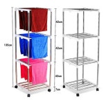 미용실 수건건조대 업소용 빨랫대 걸레 대용량 헹거 이동식 2단 미니(수건 10장) : 365일직구마켓