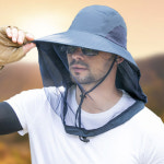 메쉬망 방충 벌초 양봉 아웃도어모자 낚시 벌초 해충방지 등산 통기 모기 자외선차단 벙거지 : 비앤채