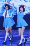 여자가수 댄스복 재즈 KPOP 가요 블루 교복 댄스 정장 : 펠롱 백화점