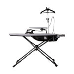 세탁소 급 강력 스팀 더 쉬운 다림질 스팀다리미 가정용 윈드스팀... 블로우 석션 고급기능 탑재 스탠드옷걸이 다리미판커버 : 153 스토어