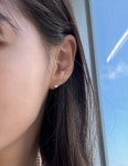 925실버 심플 데일리 은볼 귀걸이 : 제이레빗스토어