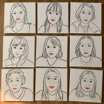 팝아트초상화 DIY 키트 셀프팝아트초상화 그리기 세트 주문제작 캐리커쳐 : 얼굴 그림소