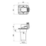 SANEI 세탁기 배수 트랩 VP・VU 파이프 겸용 화이트 H5504-50 : 성원인터네셔널