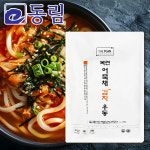 [동림수산] 더플랜 목련 어묵채 김치 우동 2인분 1팩 : 동림수산