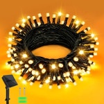 Dalugo LED イルミネーションライト ソーラー ストリングライト 屋外 IP65防水 60電球 6m クリスマス飾りライト アウトドア 室内... 