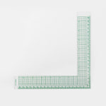 유니크 미니 그레이딩 직각자 20cm G-007 그레이딩 휴대용 직각자 : 포에스