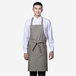 카키 그레이 린넨 목걸이형 앞치마 : 주식회사대원코퍼레이션
