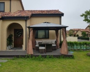 PC 그늘막 / 3x3, 3x4m / 모기장+바람막이 세트 / 야외파고라원두막 : 신밧드 무역