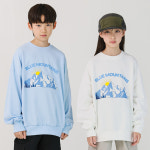 제니키즈 주니어 오버핏 블루마운틴 맨투맨 초등학생 고학년 봄가을 : 제니키즈