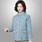 여성 스탠드넥 기모 패딩 점퍼 버튼 누빔 중년여성 따뜻한 루즈핏 자켓 V82212 : 넥스트트레이드