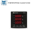 디지털멀티미터 지능형 3 상 AC 디지털 전류계 LED 계량기, 4 포지티브 5A, 220V, 380V, 48, 72, 96 : 모드블렌드