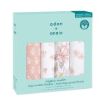 아덴아나이스 어쓸리 오가닉 스와들 머슬린 4팩 / aden + anais earthly ORGANIC 4pack swaddles : Health Beauty