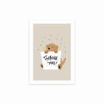 [킴밍] 감사 카드_ THANK YOU(DOG) postcard : 우리책방 2022