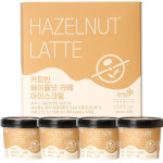 커피빈 헤이즐넛 라떼 아이스크림 100mL 낱개 1개 : 굿아이스크림