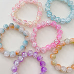 [무배] 얼음 비즈 팔찌 비즈팔찌 고무줄팔찌 팔지 구슬팔찌 나비팔찌 여름팔찌 프리팔찌 : 윤이나몰