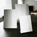 클오롯 A3 스텐 스텐드 메뉴판 메탈 자석 실버 카페 메모보드 메모판 가로형(Wide) : 소금 창고