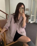 프리티영띵 폴티 베이직 카라 자켓 3col : 미우비