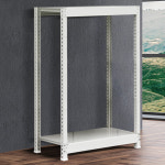 조립수납선반 시스템 경량렉 모듈 다용도랙 선반장 독립형 900x900x300 스틸 : 블랙메론