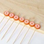 샌드위치 픽 100개입 과일 햄버거 샌드위치 꼬지 생일 파티 피크닉 소풍 도시락 꼬치 : 온코와이에스