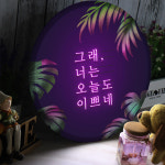그래 너는 오늘도 이쁘네 LED액자 35cm : njbee