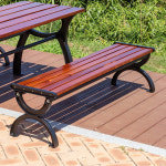 인블루 내셔널 평벤치 벤치테이블 4인용 정원 공원 원목 테라스 야외의자세트 : 인블루가구