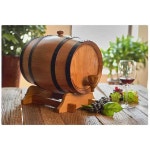 오크통 숙성 와인 담금주 발효통 디스펜서 3L 5L 3L 내추럴 컬러 가로형 : 뭉이찬스