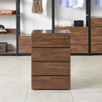 PNP H-G5150 드레스룸 아일랜드 서랍장 600 사브레 높은 디바인더 LPM 강화유리 : 헤니스