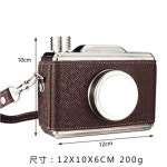 카메라 힙 플라스크 휴대용 술병 보틀 캠핑 스테인레스 스텐 수통 위스키 1. 카메라 모양 술병 (300ml) : 누제이스토어
