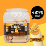 [대용량세트] 진주햄 천하장사 더블링 한입 콰트로치즈1200g+청양마요 400gX2팩 : 진주햄