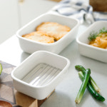 높은 도자기 오븐 밧드 스텐 트레이 세트 세라믹 에어프라이어 바트 그릇 전자레인지 용기 : 별별리빙