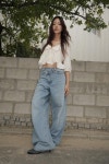 ZARA 자라 피터팬 칼라 볼륨 자카드 셔츠 4661/116 : 밋 해이븐