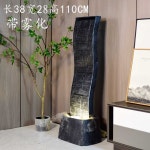 벽천 분수대 폭포장식 연못 워터커튼 인테리어 미니분수대 길이 38cm 폭 28cm 높이 110cm : 재민이몰