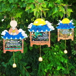 추석 DIY 우드 기와집 메시지 도어벨 풍경 만들기 - 옵션 : 오렌지e몰