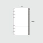 다빈치 A6 6공 다이어리 포켓 지퍼백 : 작소 by zacso