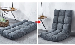 게이밍좌식의자 앉은뱅이 팔걸이없는 허리 편한 등받이 접이식 1인 카페 푹신한 좌식 의자 : 한국코리아