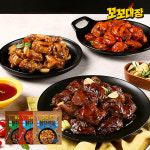 [꼬꼬대장] 직화 순살 닭다리살 3종 혼합 3팩 (매콤1 간장1 허니갈릭1) : 허경환의 허닭