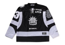 (베이프정품) 멀티 로고 릴랙시드 핏 아이스 하키 저지 MULTI LOGO RELAXED FIT LS ICE HOCKEY JERSEY : 망나니즈