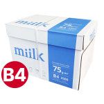 밀크 B4 복사용지 B4용지 75g 2500매 1박스 : 오피스하나