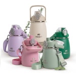 폴바롤 봉봉 텀블러 보온보냉 캠핑 휴대용 미니 워터저그 900ml 탈부착 스트랩, 스트로우텀블러 : 오비아 Ovia