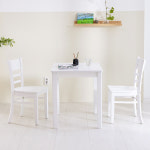 캐빈 2인 원목 카페 식탁 세트 (원목좌판) : 리비니아